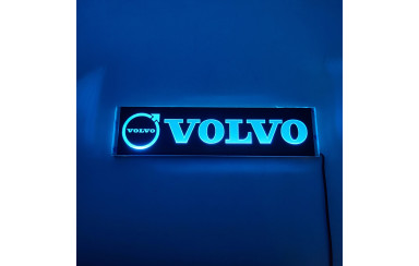 Светодиодная табличка на лобовое стекло VOLVO 40x10см 24v Синяя
