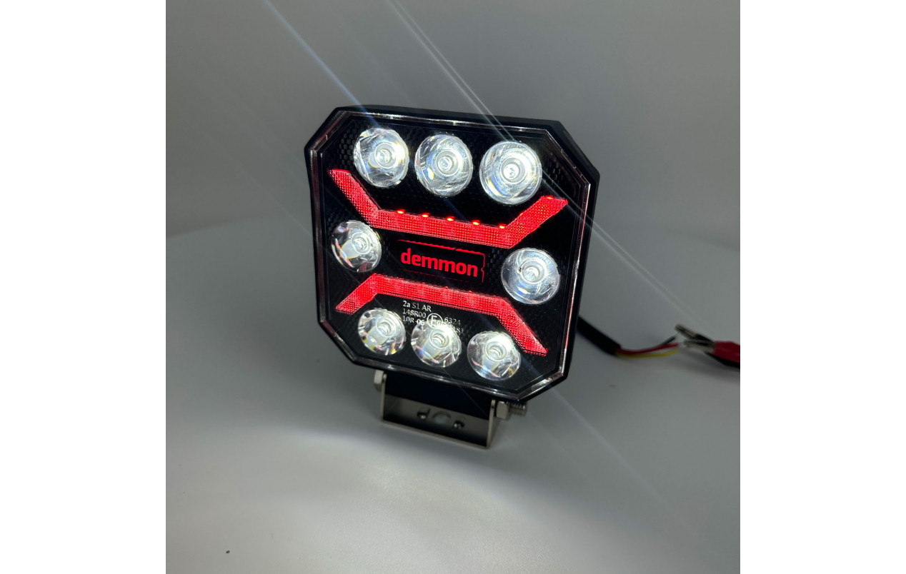 Фара рабочая, задний ход 9-32V 8LED DEMMON