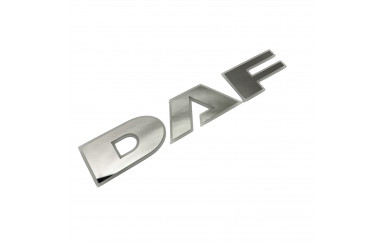 Буквы-эмблема с подсветкой на капот DAF желтые