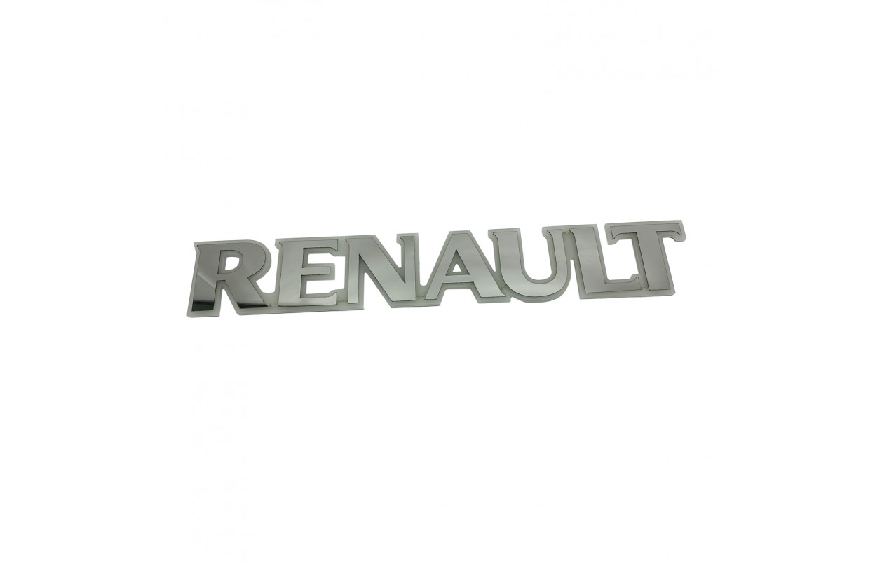 Букви емблема з підсвічуванням на капот Renault білі