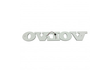 Буквы-эмблема с подсветкой на капот Volvo желтые