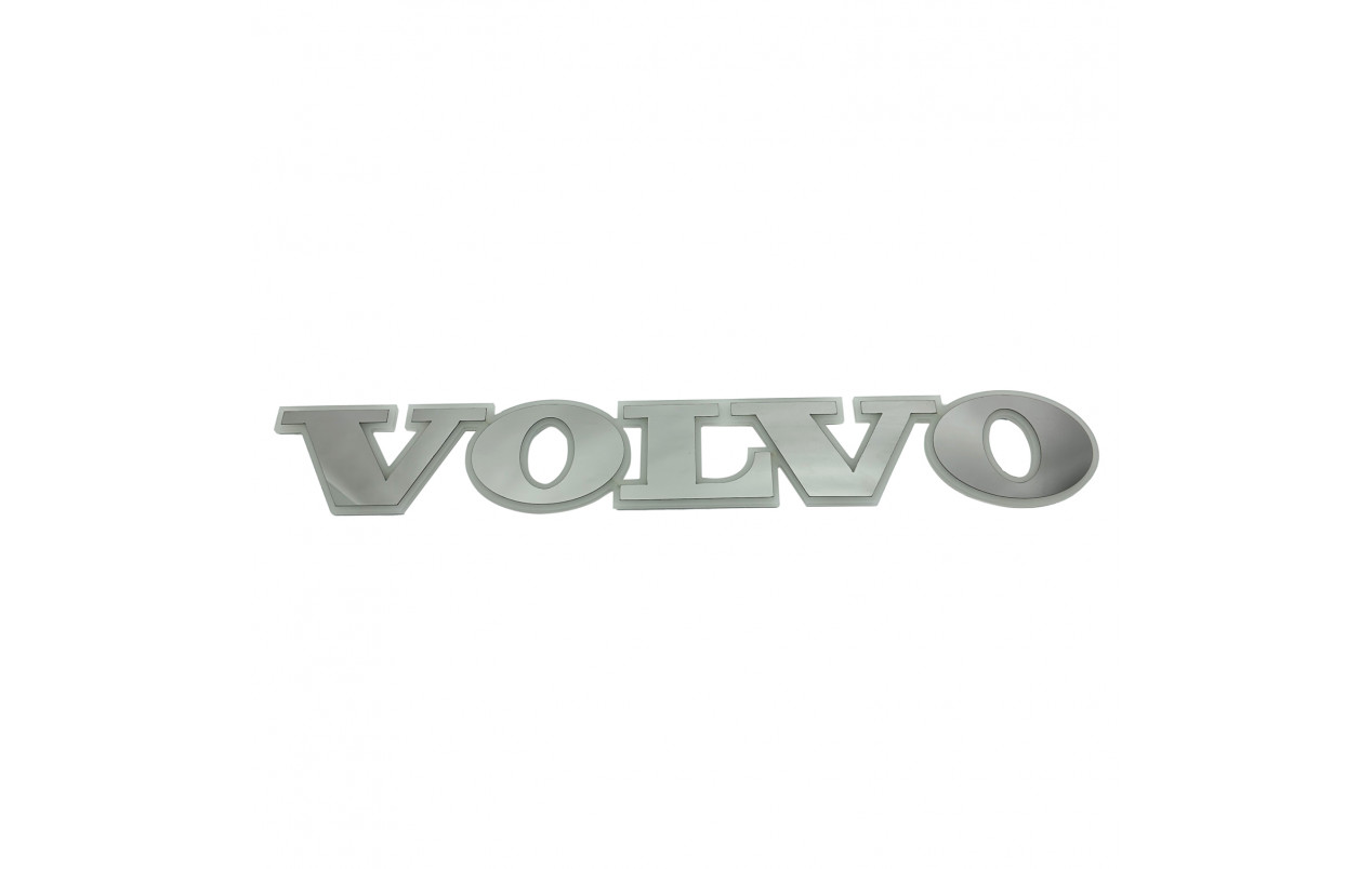Буквы-эмблема с подсветкой на капот Volvo желтые