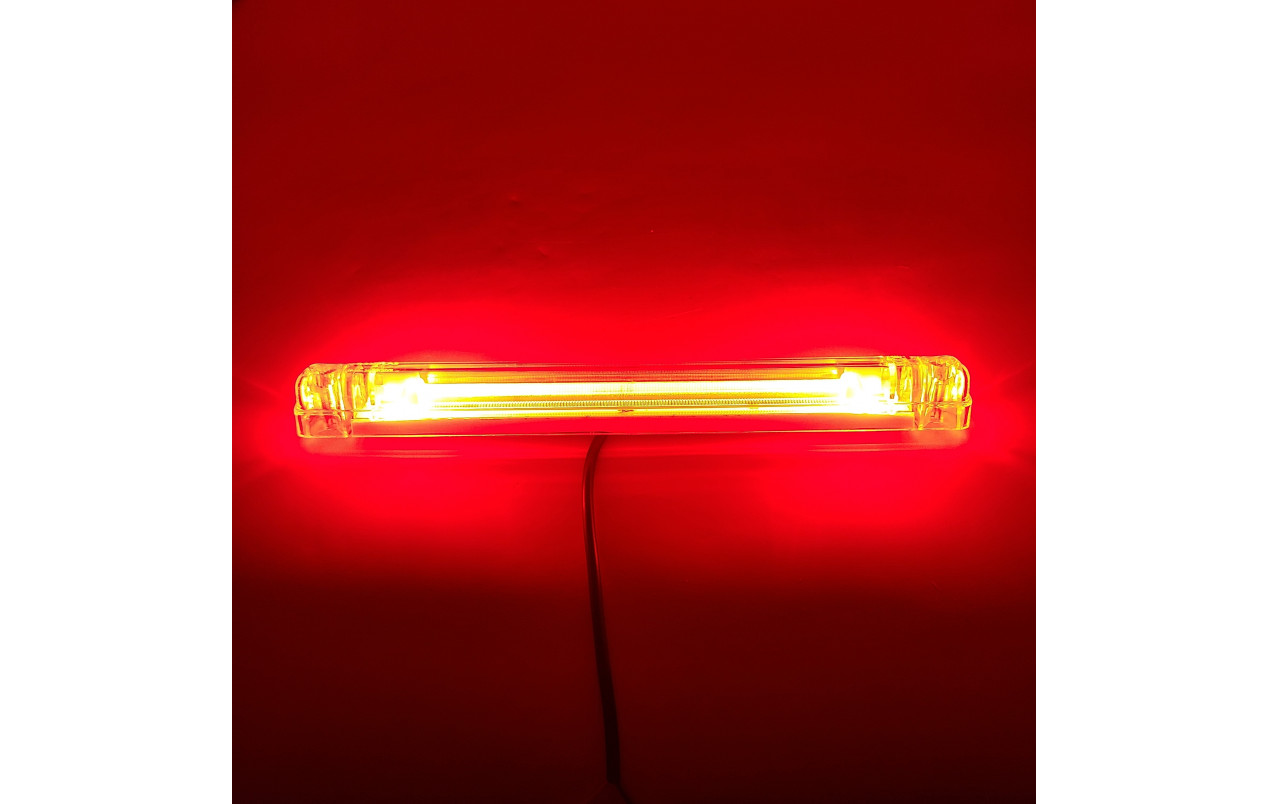 Фонарь габаритный 24 см 12-24v Неон Красный 