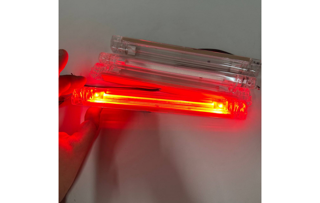 Фонарь габаритный 24 см 12-24v Неон Красный 