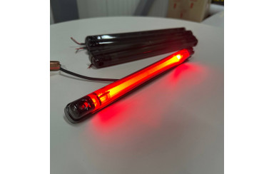 Фонарь габаритный 24 см 12-24v Неон Красный Smoke