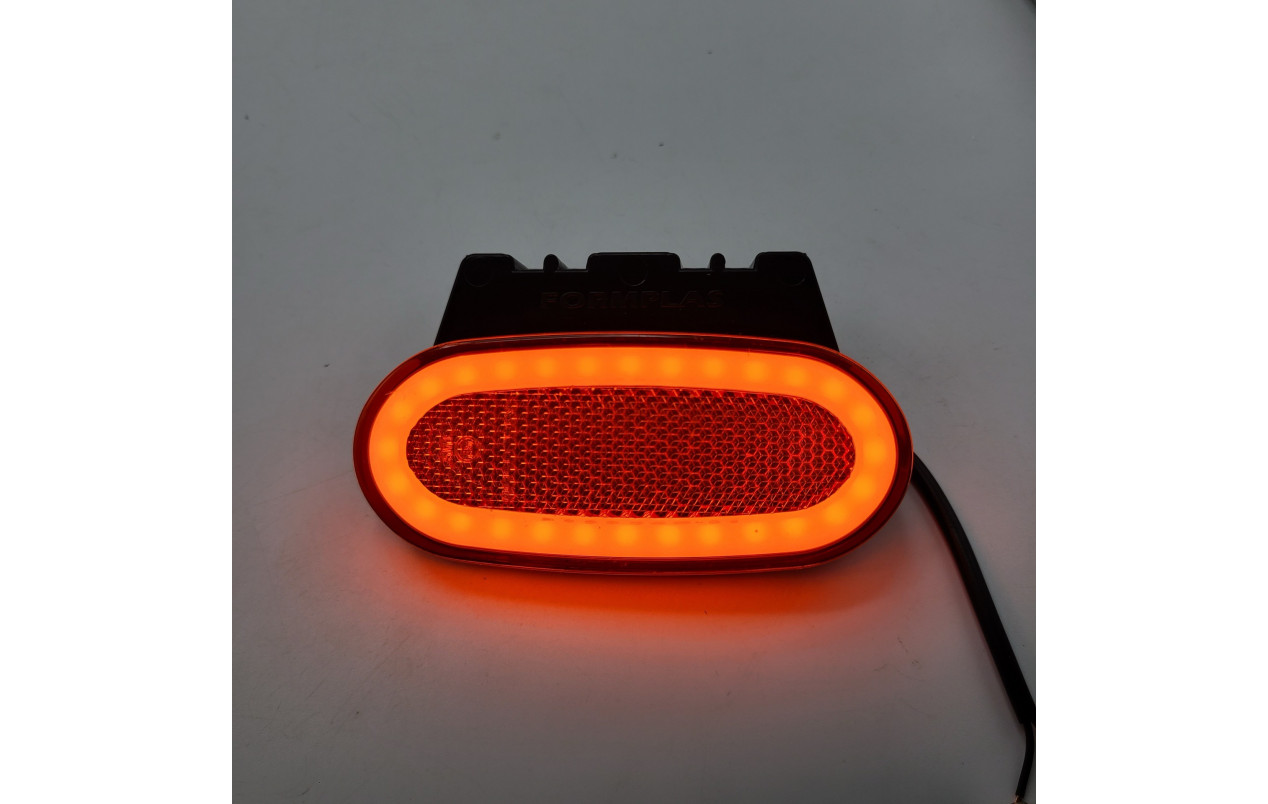 Габаритний ліхтар із кронштейном LED 12-24v Жовтий Неон FR0226