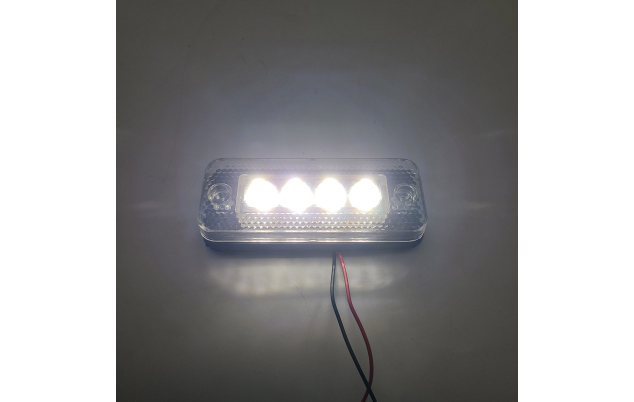 Ліхтарик лобовий MAN/DAF Білий 24v 4LED NOKTA