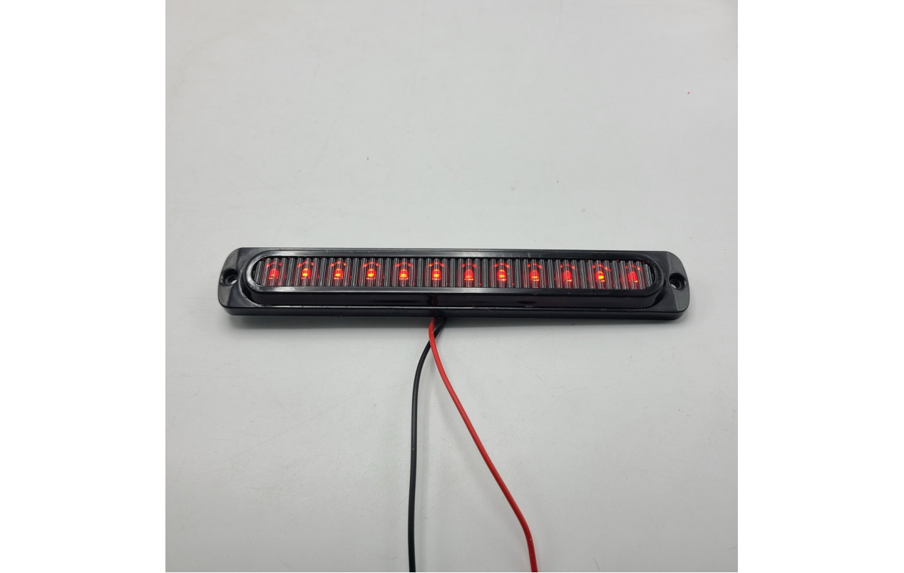 Габаритний ліхтар червоний SMOKE 12-24v 12LED