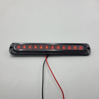 Габаритний ліхтар червоний SMOKE 12-24v 12LED