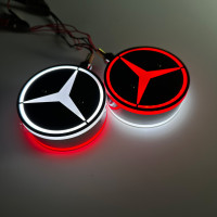 Габариты на зеркала "Серьги" MERCEDES КРАСНО-БЕЛЫЕ LED