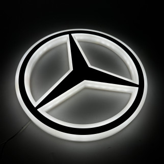 Знак Mercedes Белый LED