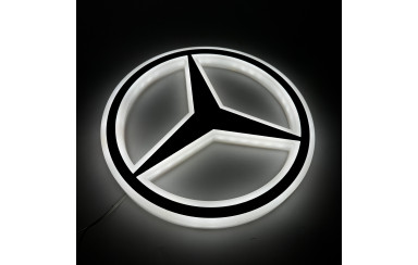 Знак Mercedes Белый LED