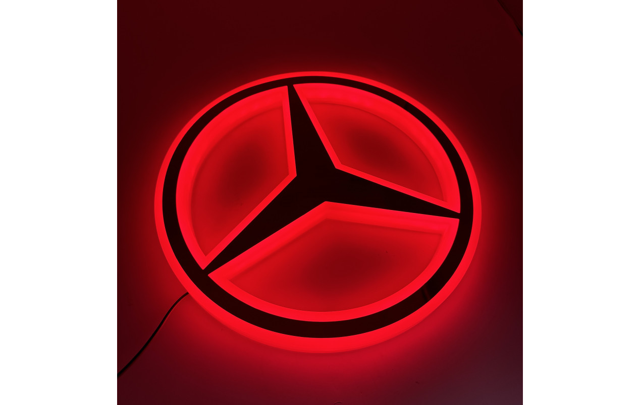 Знак Mercedes Красный LED