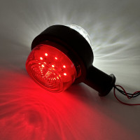 Ліхтар габаритний 10см 24v LED червоно-білий