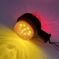 Фонарь габаритный 10см 24v LED красно-желтый