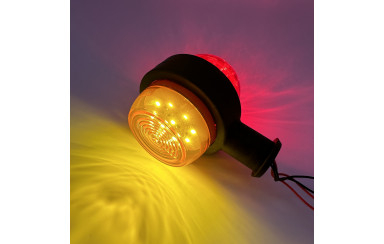 Фонарь габаритный 10см 24v LED красно-желтый