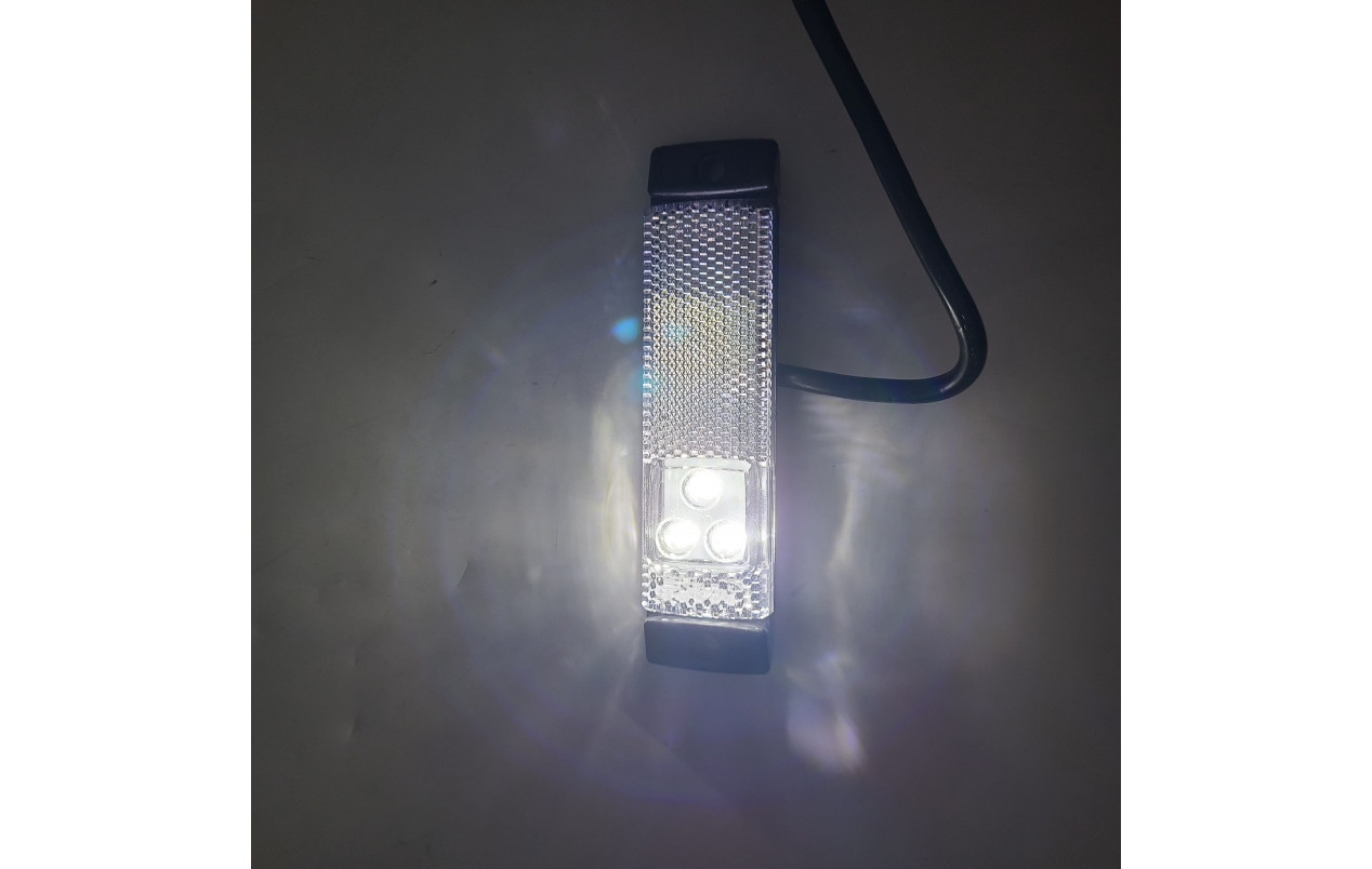 Фонарь габаритный белый на прицеп E 24v LED MARS
