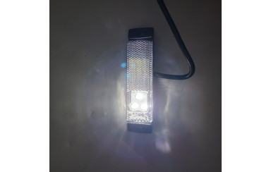 Фонарь габаритный белый на прицеп E 24v LED MARS
