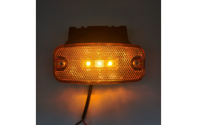 Ліхтар габаритний на причіп Жовтий E-mark 12-24v 3LED