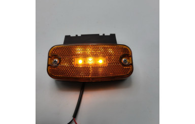 Ліхтар габаритний на причіп Жовтий E-mark 12-24v 3LED