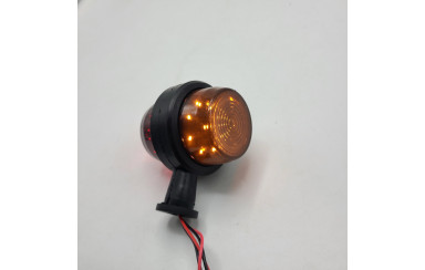 Габаритний ліхтар 10см 12-24v SMOKE червоно-жовтий
