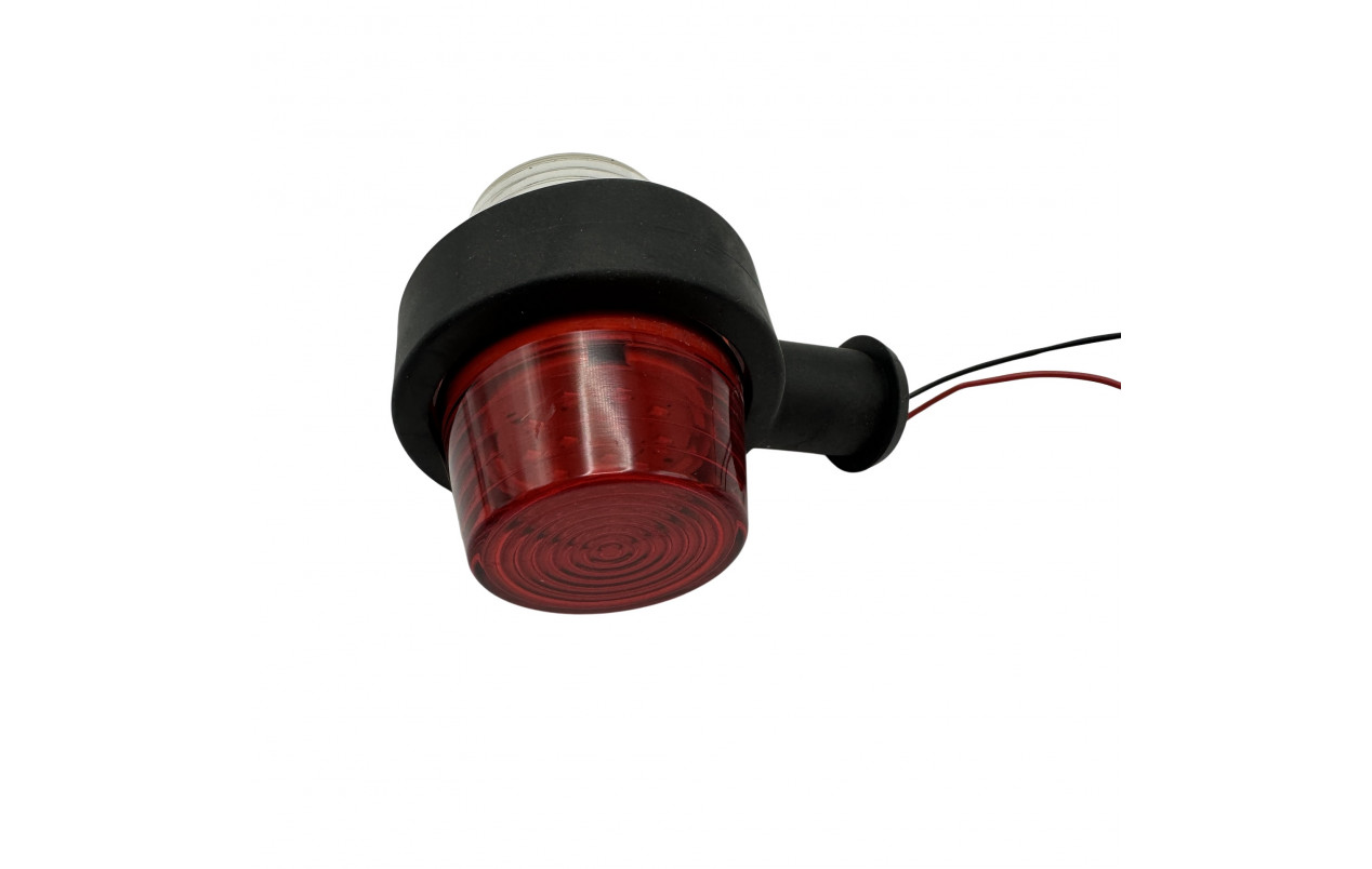 Габаритный фонарь 10см 24v LED красно-белый