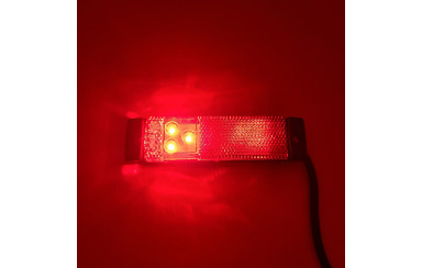 Габаритный фонарь Красный e-mark 24v LED MARS