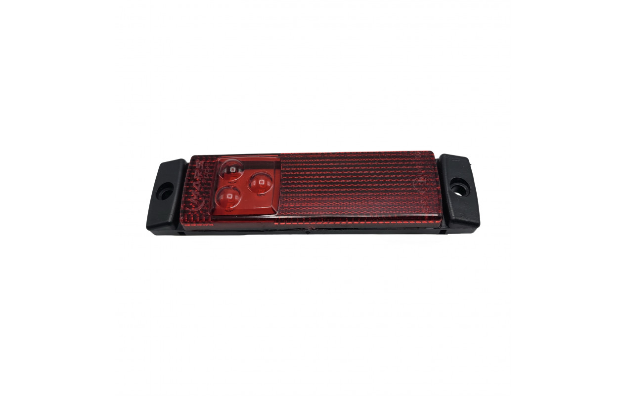 Габаритный фонарь Красный e-mark 24v LED MARS