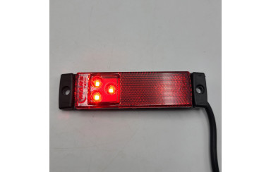 Габаритный фонарь Красный e-mark 24v LED MARS