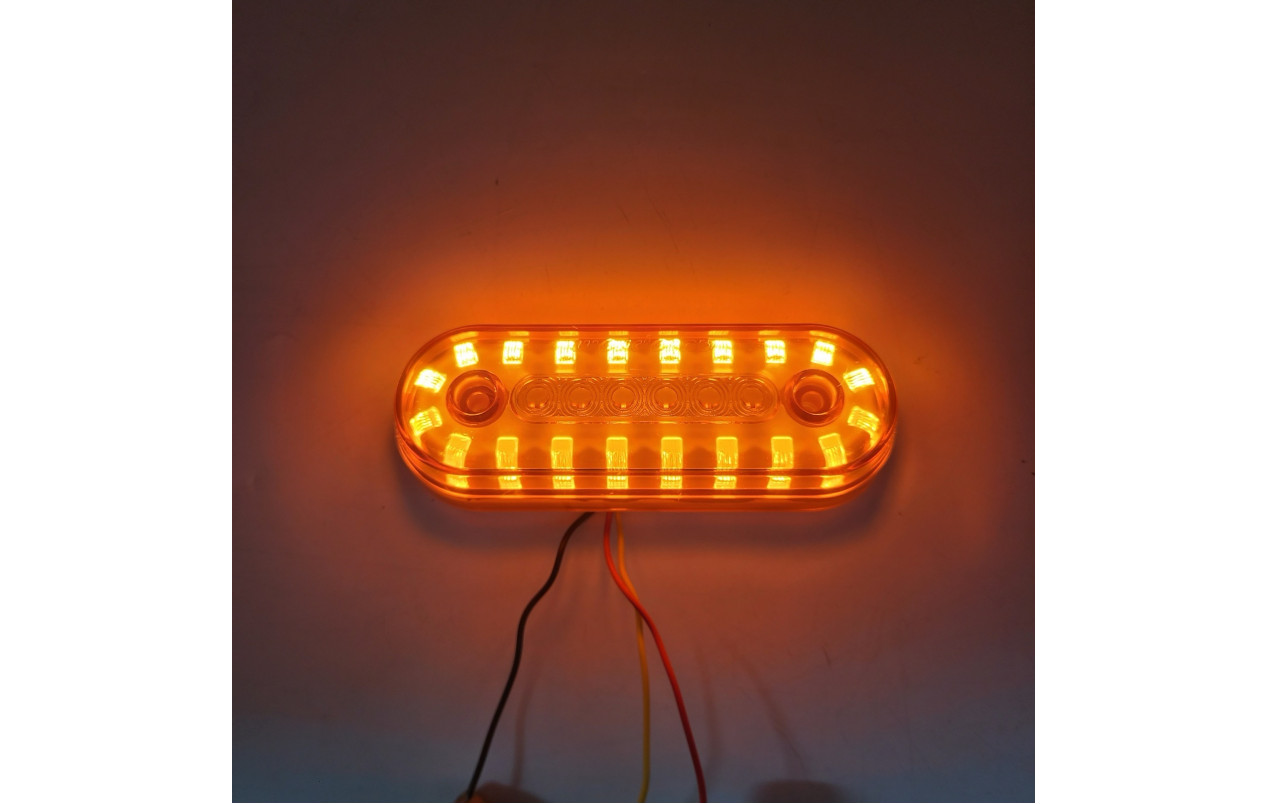 Габаритний ліхтар LED 2 функції 12-24v Жовтий