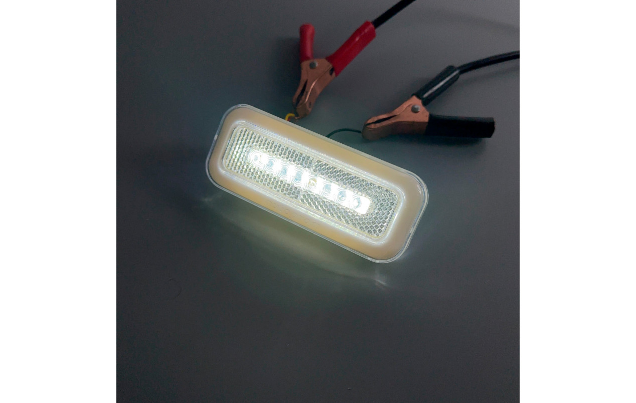 Габаритный фонарь LED+неон 2 функции Белый 24v
