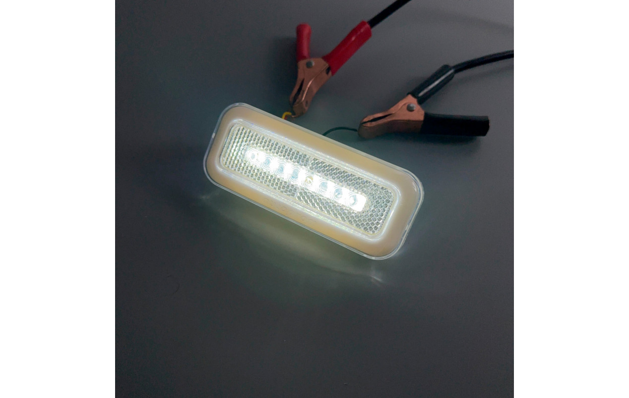 Габаритний ліхтар LED+неон 2 функції Білий 24v