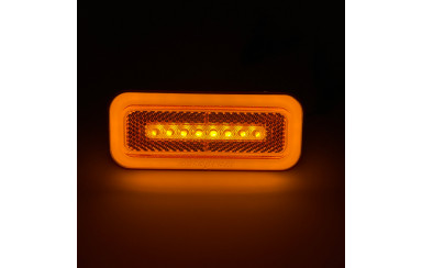 Габаритный фонарь LED+неон 2 функции Желтый 24v