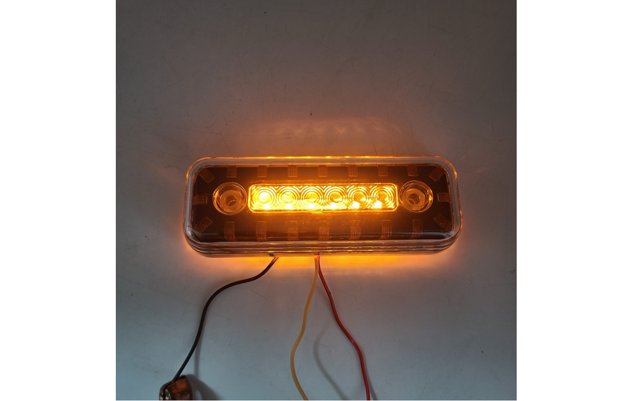 Габаритний ліхтар SMOKE LED 2 функції Жовтий 12-24v