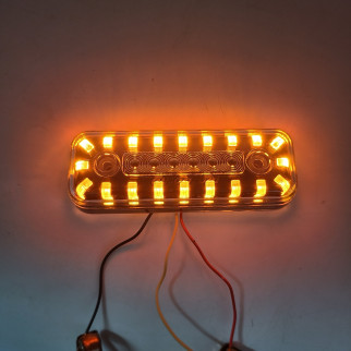 Габаритний ліхтар SMOKE LED 2 функції Жовтий 12-24v