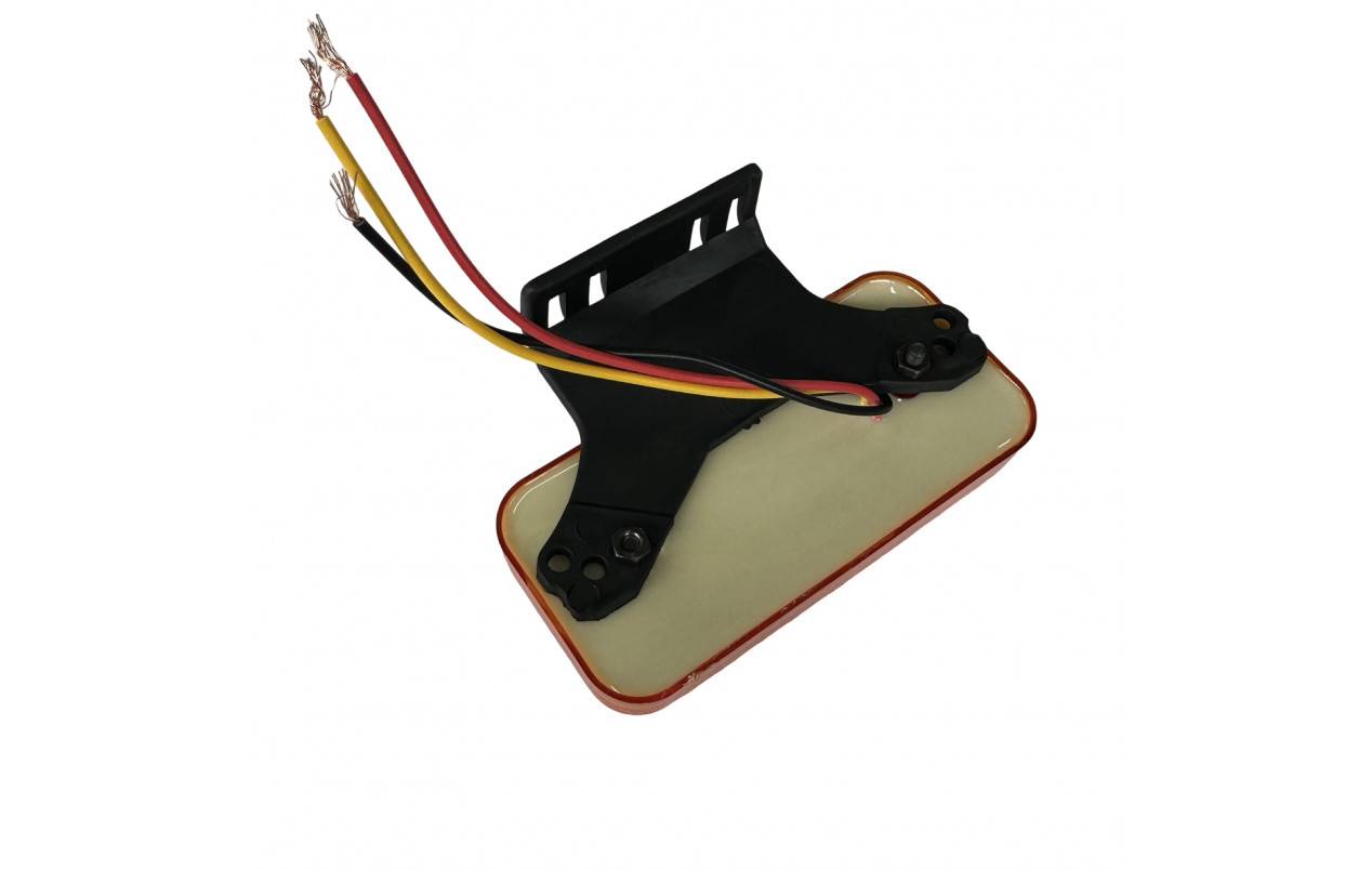 Габаритный фонарь Spider неон 12-24v с кронштейном желтый