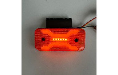 Габаритный фонарь Spider неон 12-24v с кронштейном желтый