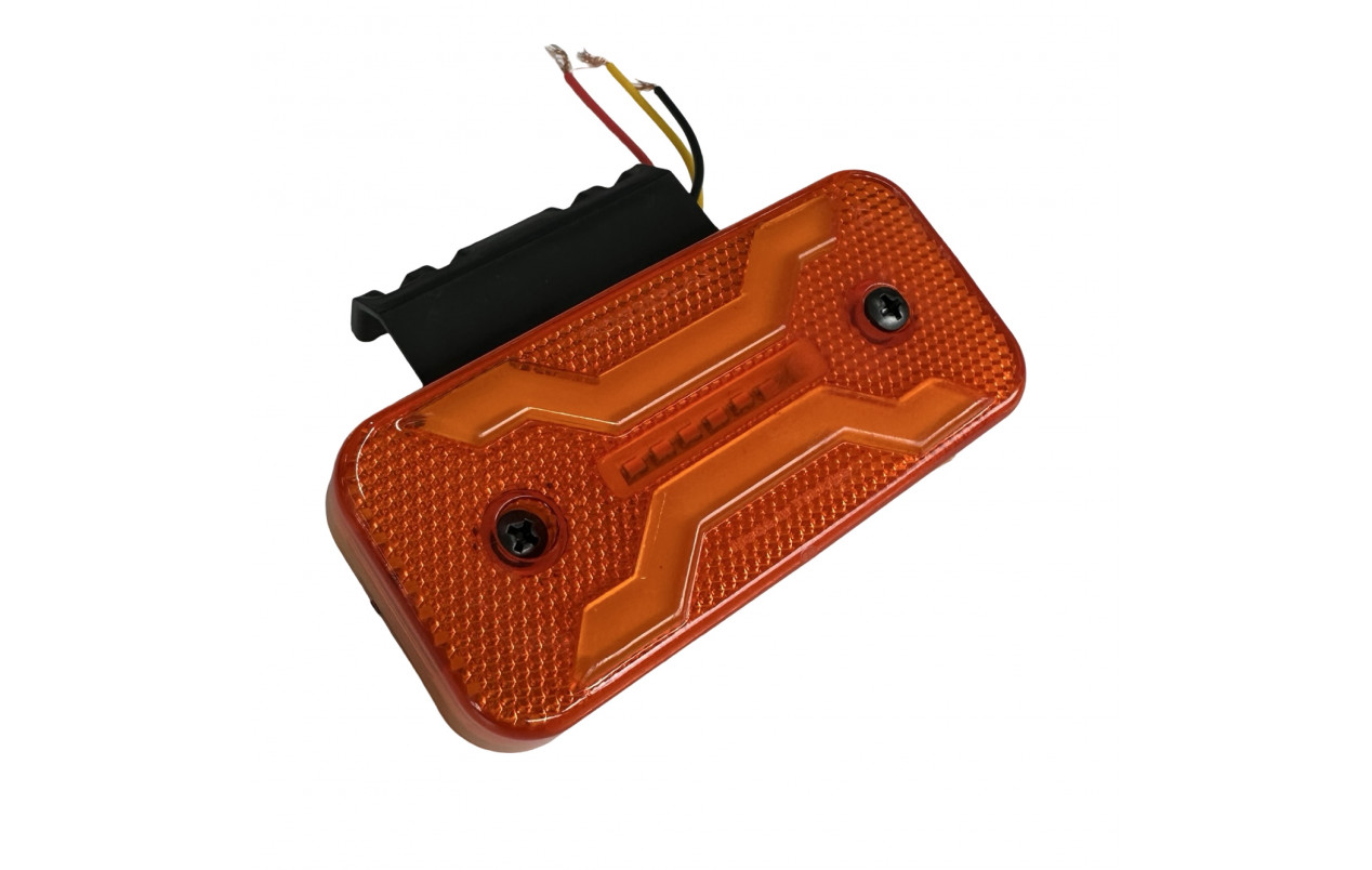 Габаритный фонарь Spider неон 12-24v с кронштейном желтый