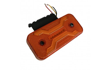 Габаритный фонарь Spider неон 12-24v с кронштейном желтый