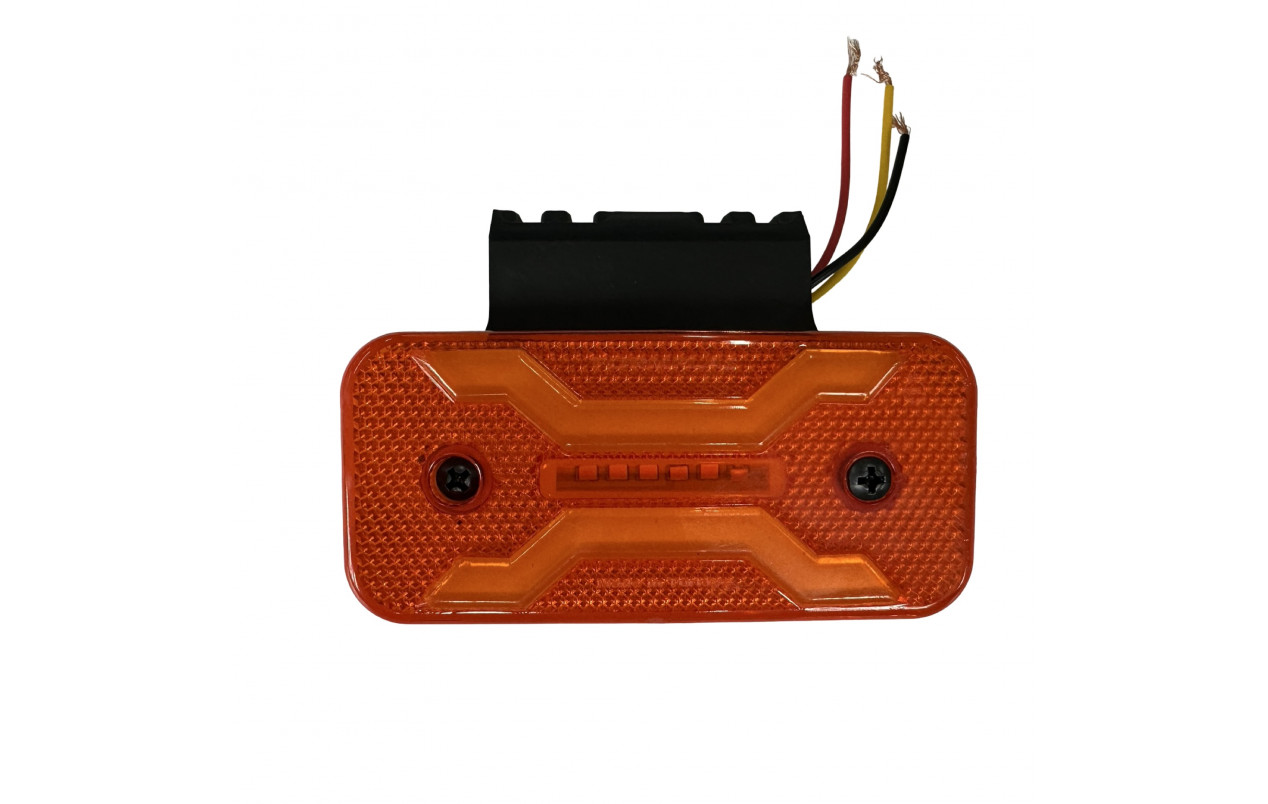 Габаритный фонарь Spider неон 12-24v с кронштейном желтый