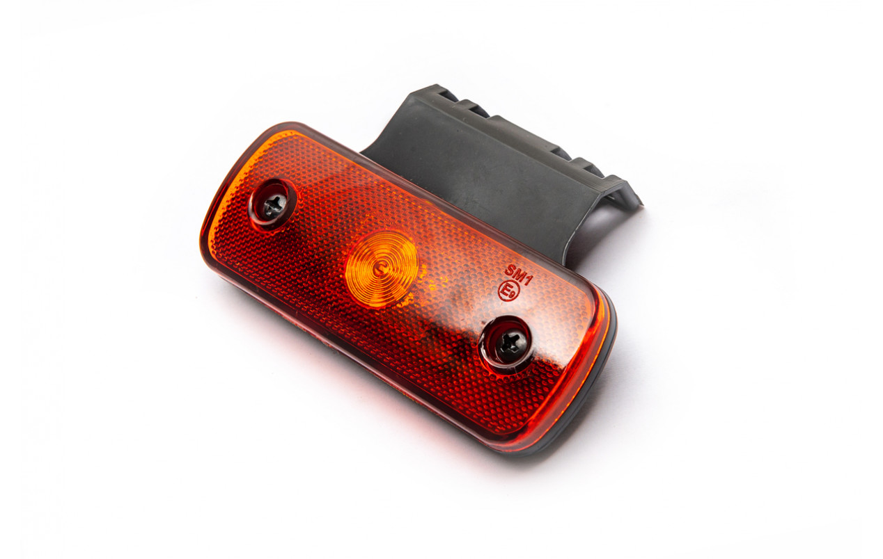 Габаритный фонарь Желтый 12-24v с кронштейном 6LED