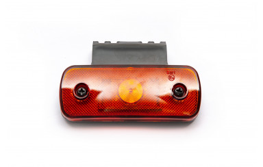 Габаритный фонарь Желтый 12-24v с кронштейном 6LED