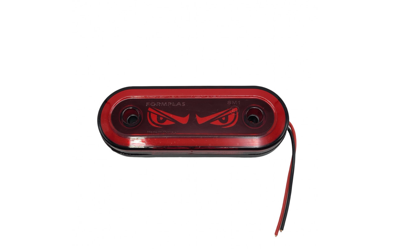 Габаритный фонарь красный НЕОН "Глаза" 12-24V