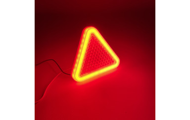 Треугольник неоновый Красный 12-24v NOKTA