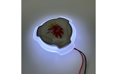 Эмблема с подсветкой SCANIA LED 003 Белая