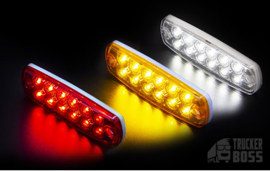 Габаритный фонарь Белый 12-24v 12LED FR