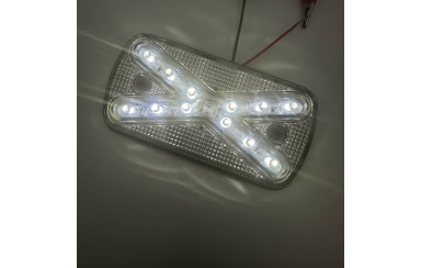 Габаритний ліхтар Білий 12-24v LED BAD