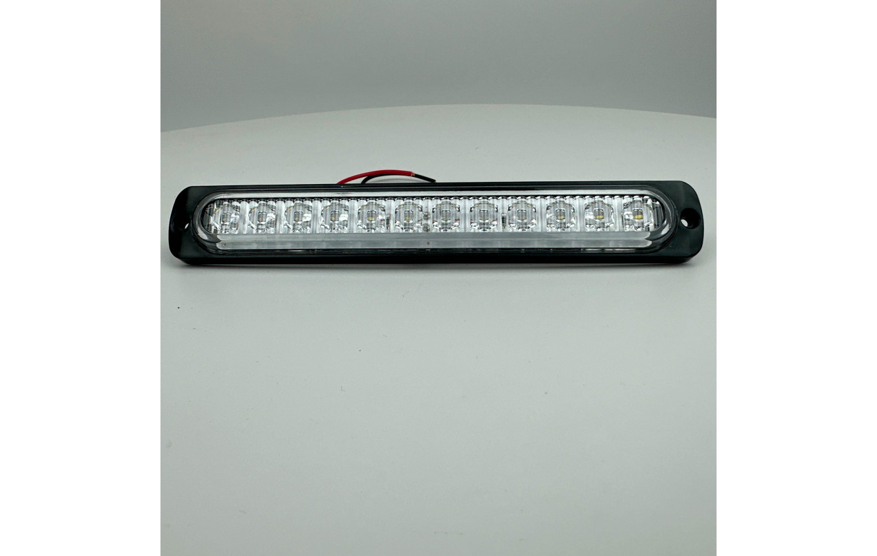 Габаритный фонарь белый 12-24v 12LED