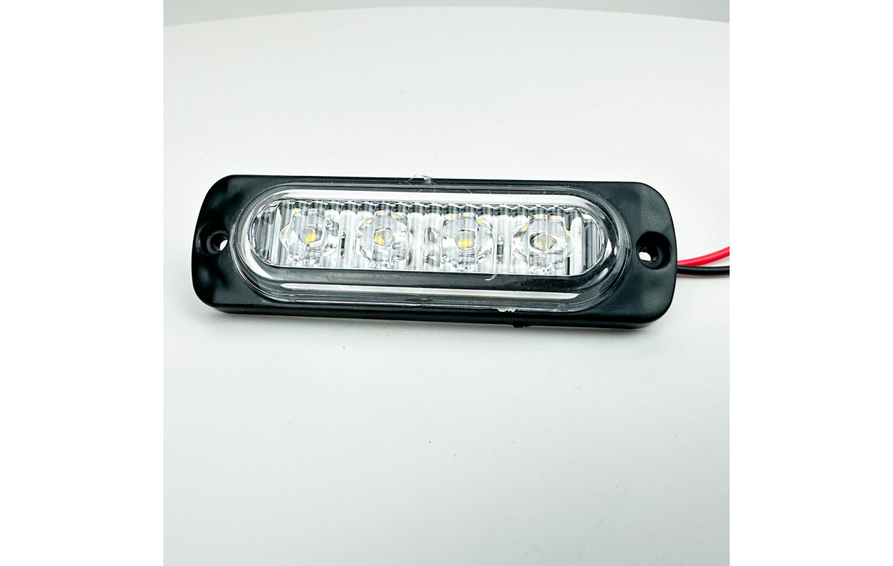 Габаритный фонарь белый 12-24v 4LED