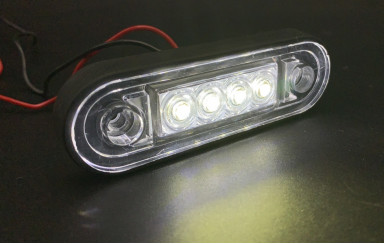 Габаритний ліхтар діодний білий 4LED